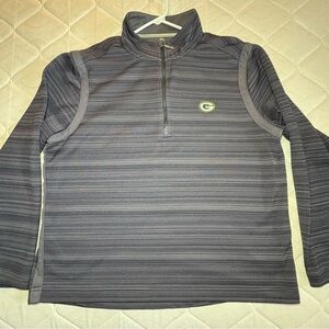 Tommy Bahama Gray Men’s L NFL Green Bay Packers 1/4 Zip Pullover